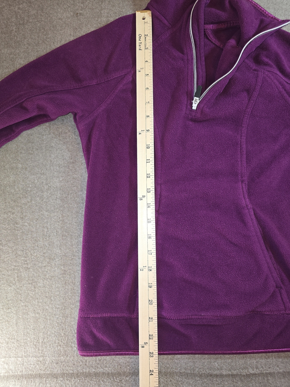 Nike Womens Therma-Fit Purple Quarter-Zip Fleece Pullover XS - Picture 12 of 13